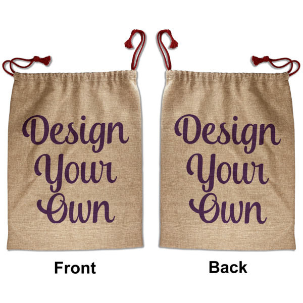 Custom Design - Santa Bag - Front and Back