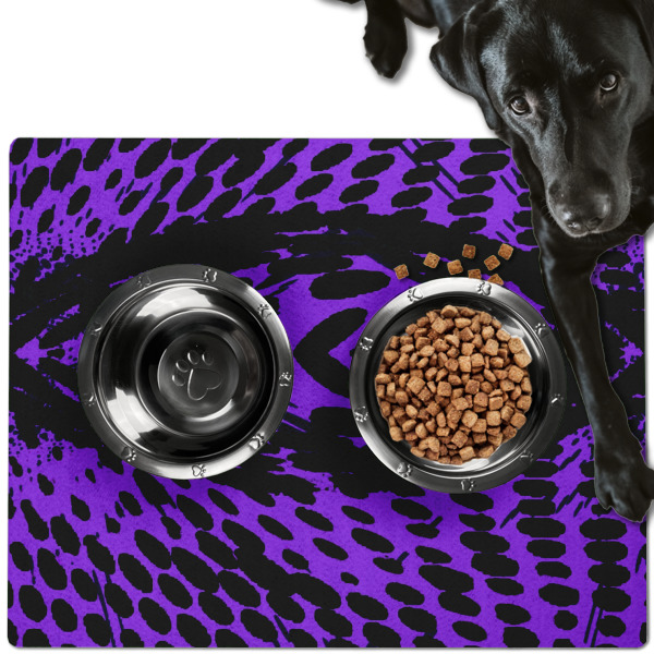 Custom Design - Dog Food Mat - Large LIFESTYLE