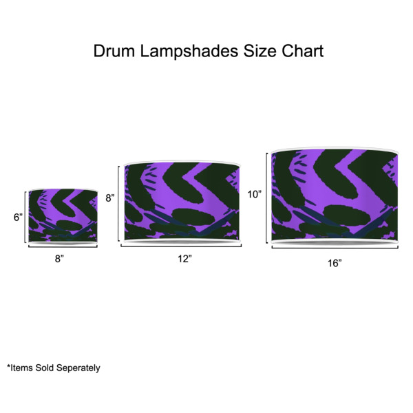 Custom Design - Drum Lampshades - Sizing Chart