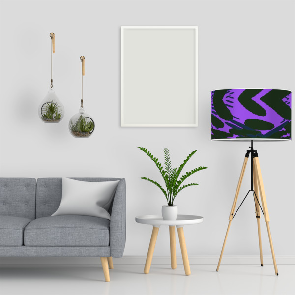 Custom Design - 12" Drum Lampshade - LIFESTYLE