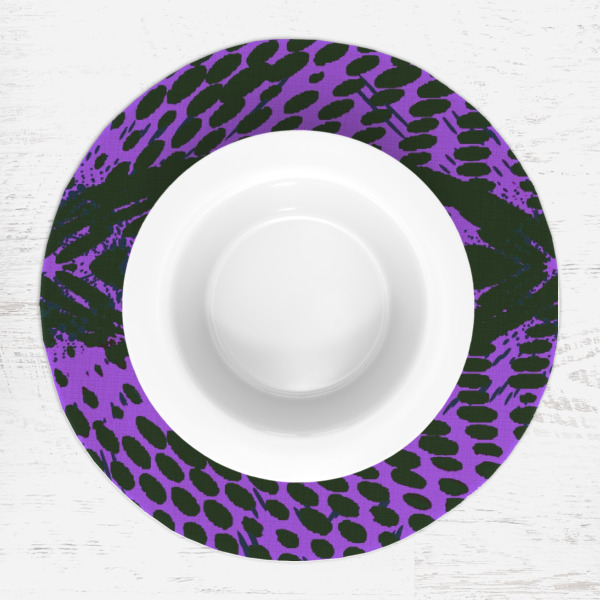 Custom Design - Round Linen Placemats - LIFESTYLE (single)