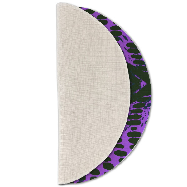 Custom Design - Round Linen Placemats - HALF FOLDED (single sided)