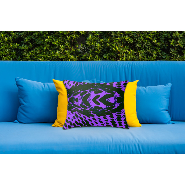 Custom Design - Outdoor Throw Pillow  - LIFESTYLE (Rectangular - 20x14)