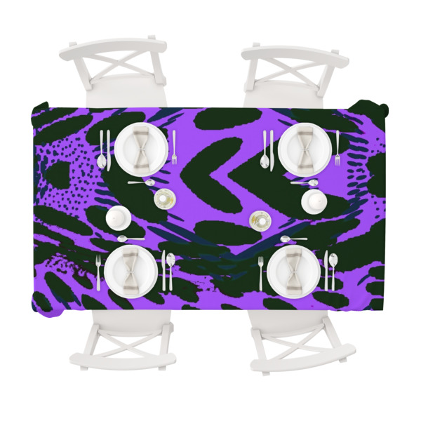 Custom Design - Tablecloths (58"x102") - TOP VIEW (with plates)