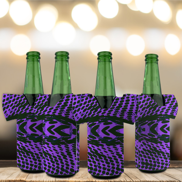 Custom Design - Jersey Bottle Cooler - Set of 4 - LIFESTYLE