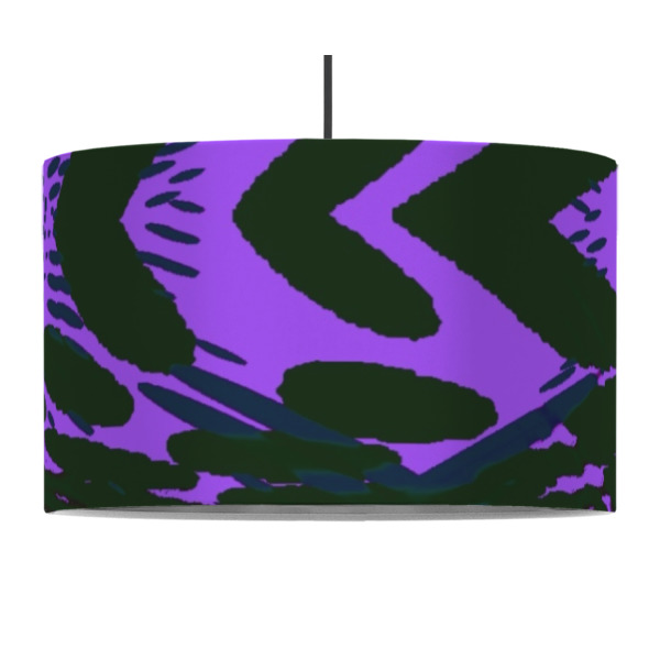 Custom Design - 12" Drum Lampshade - PENDANT (Fabric)