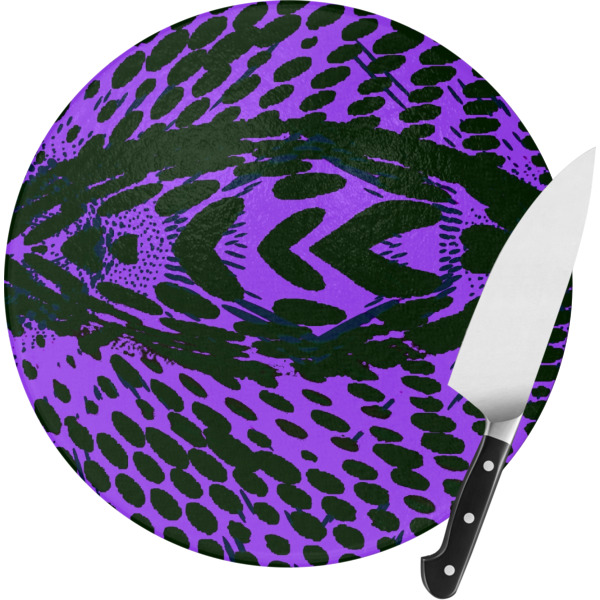 Custom Design Your Own Round Glass Cutting Board - Small