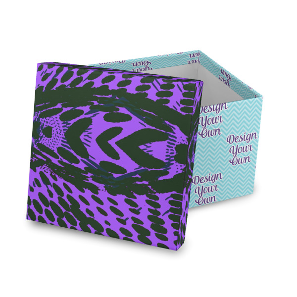 Custom Design Your Own Gift Box with Lid - Canvas Wrapped