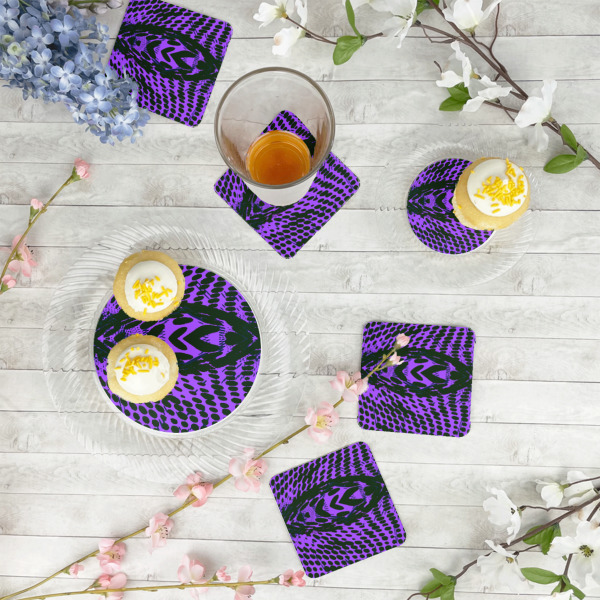 Custom Design - Paper Coasters - In Context