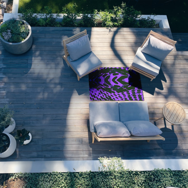 Custom Design - 3'x5' Patio Rug - In Context