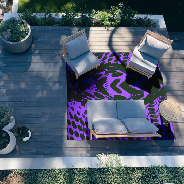 Custom Design - 8'x10' Patio Rug - In context