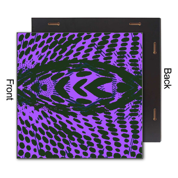 Custom Design - 12x12 Wood Print - Front & Back View