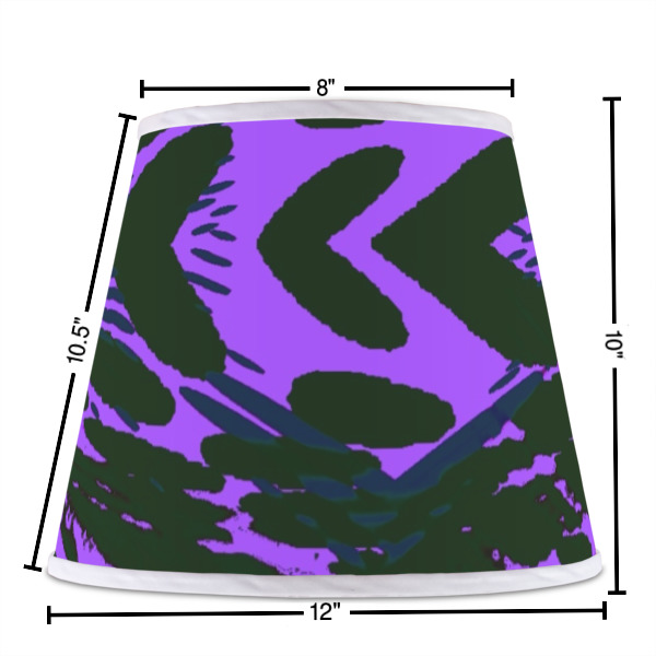 Custom Design - Poly Film Empire Lampshade - Dimensions