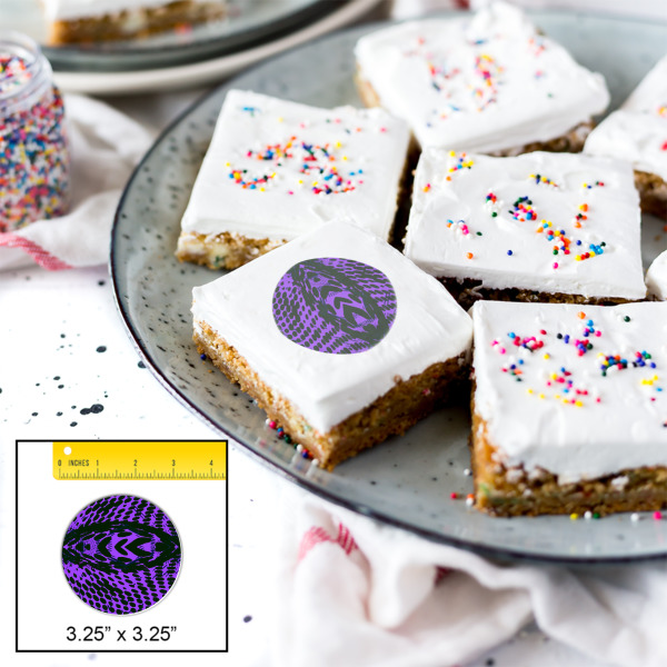 Custom Design - Printed Icing Circle - Large - In Context