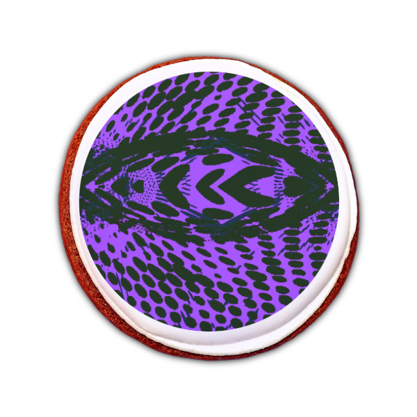 Custom Design - Printed Icing Circle - Small - On Cookie