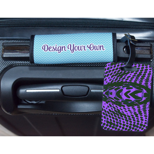 Custom Design - Metal Luggage Tag & Handle Wrap - In Context