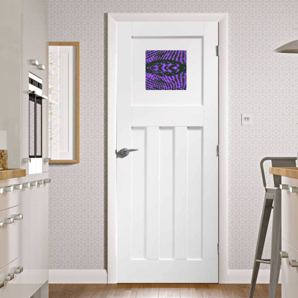 Custom Design - Square Wall Decal on Door