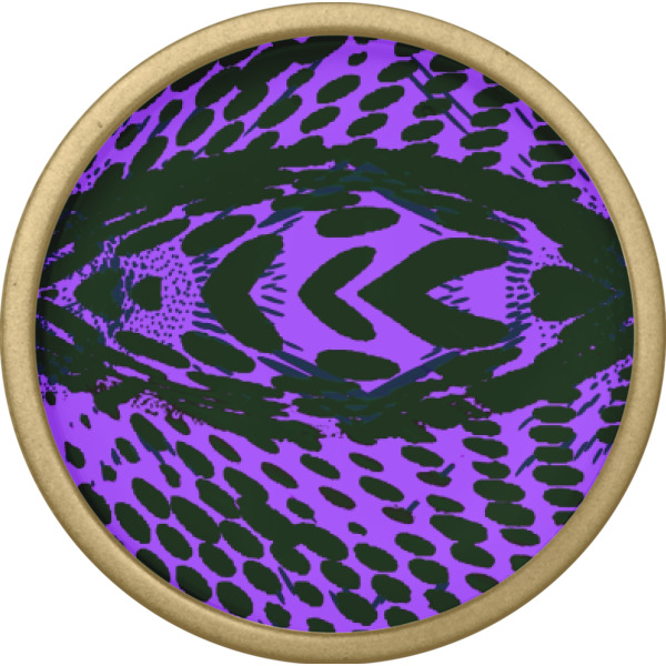 Custom Design - Cabinet Knob - Gold - Front