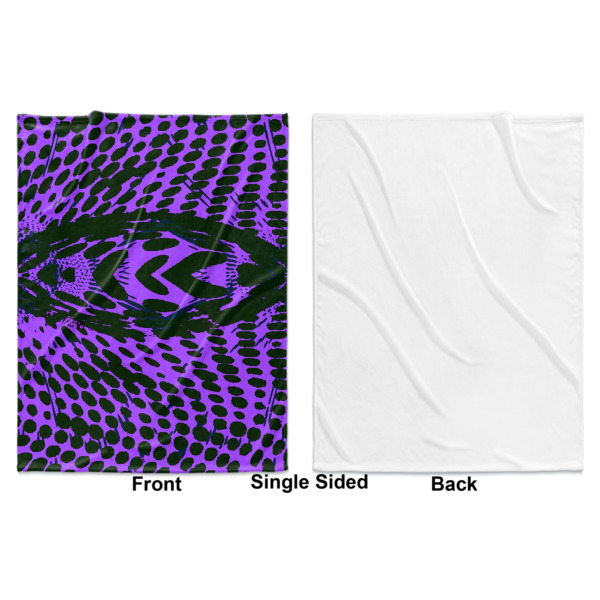 Custom Design - Baby Blanket (Single Sided - Printed Front, White Back)