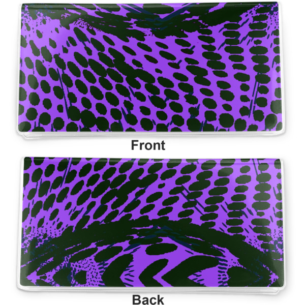 Custom Design - Vinyl Check Book Cover - Front and Back