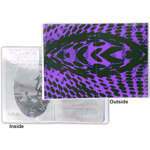 Custom Design - Vinyl Passport Holder - Flat Front and Back