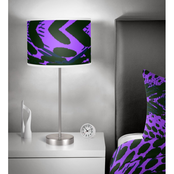 Custom Design - 13" Drum Lampshade - In Room