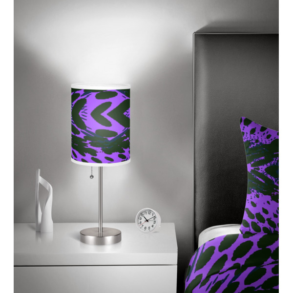 Custom Design - 8" Drum Lampshade - In Room