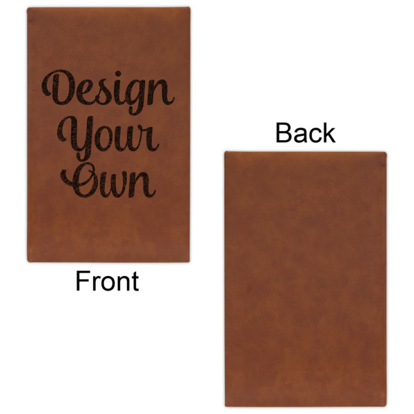 Custom Design - Cognac Leatherette Journal - Single Sided - Apvl