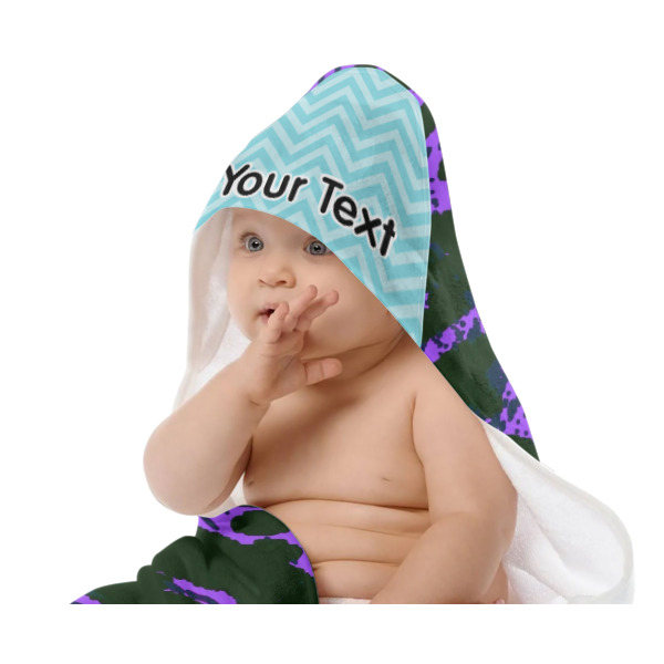 Custom Design - Baby Hooded Towel on Child