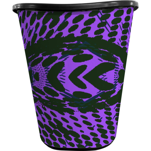 Custom Design - Waste Basket - Black - Front