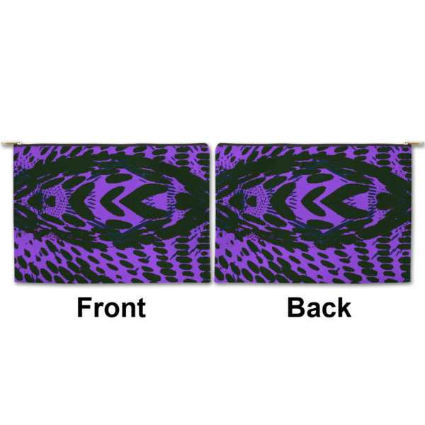 Custom Design - Large Zipper Pouch Approval (Front and Back)
