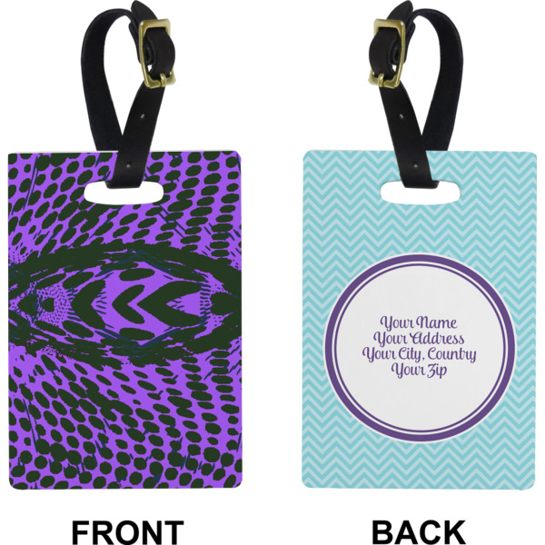 Custom Design - Rectangle Luggage Tag (Front + Back)