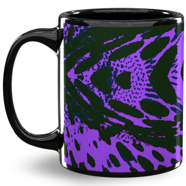 Custom Design Your Own 11 oz Coffee Mug - Black