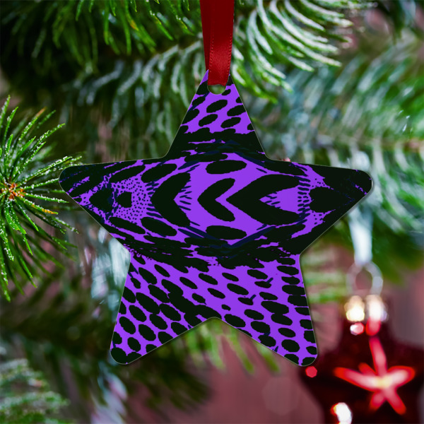 Custom Design - Metal Star Ornament - Lifestyle