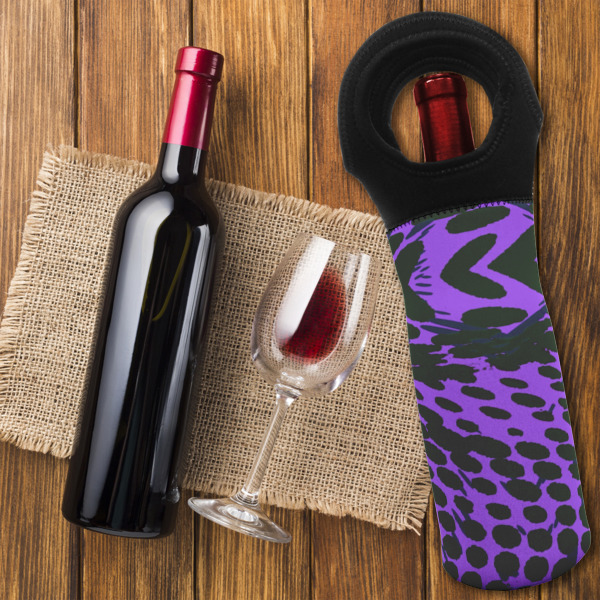 Custom Design - Wine Tote Bag - On Table