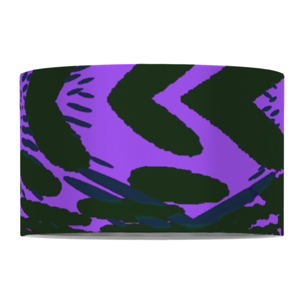 Custom Design - 12" Drum Lampshade - FRONT (Fabric)
