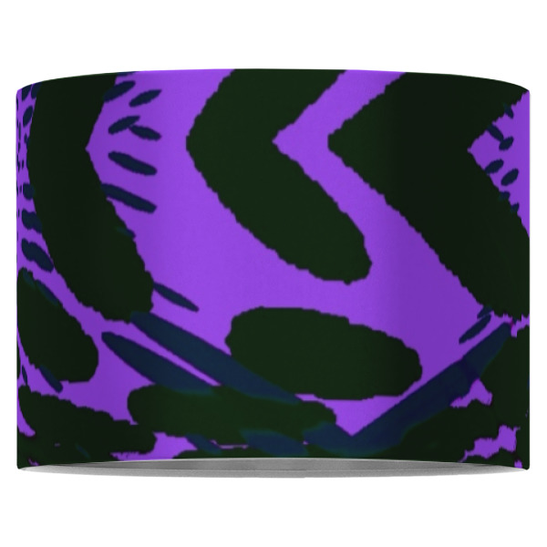 Custom Design - 16" Drum Lampshade - Front (Fabric)