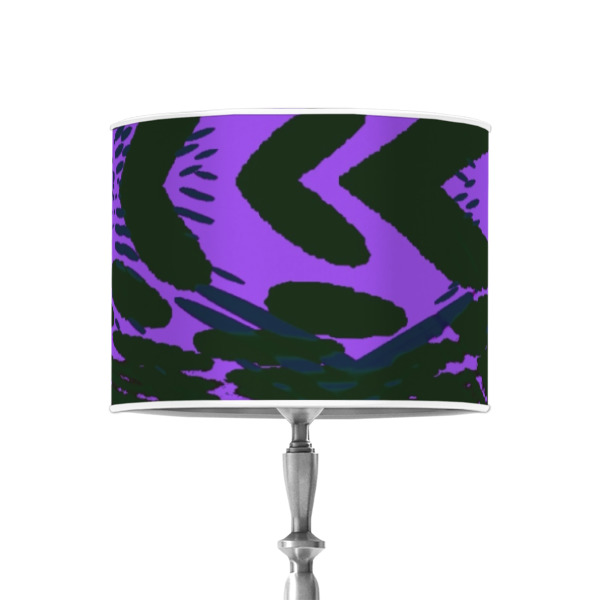 Custom Design - 8" Drum Lampshade - ON STAND (Poly Film)