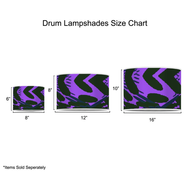 Custom Design - Drum Lampshades - Sizing Chart