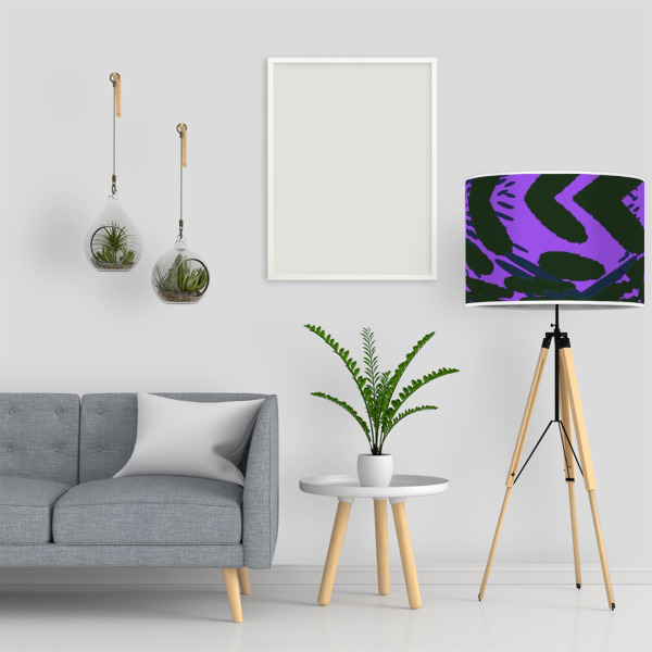 Custom Design - 16" Drum Lampshade - LIFESTYLE