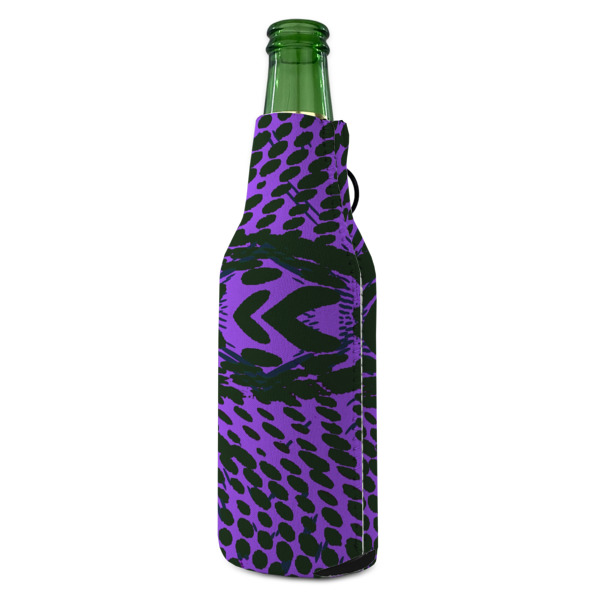 Custom Design - Zipper Bottle Cooler - ANGLE (bottle)