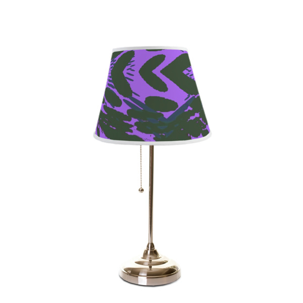 Custom Design - Poly Film Empire Lampshade - On Stand