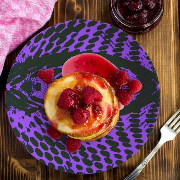 Custom Design - Melamine Plate 8 inches - LIFESTYLE