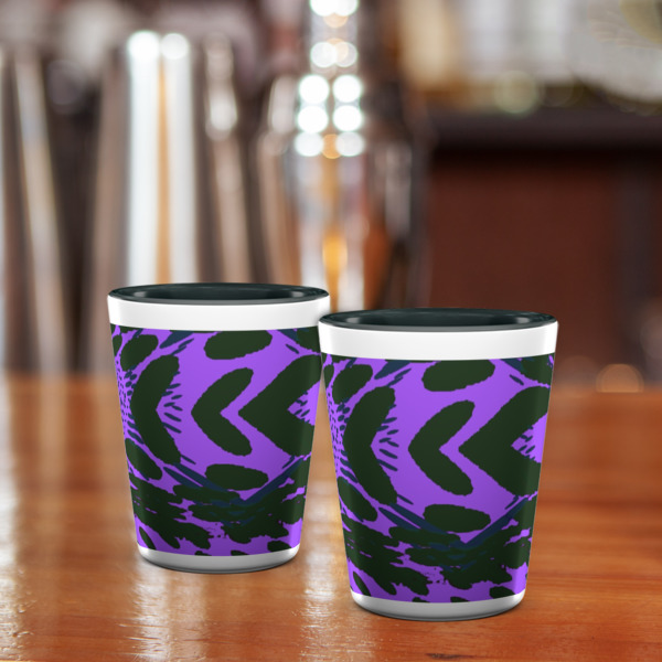 Custom Design - Ceramic Shot Glass - Two Tone - Lifestyle