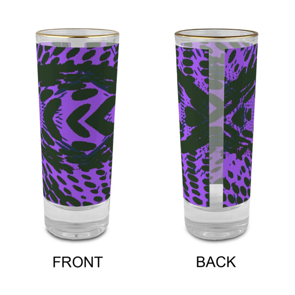 Custom Design - Glass Shot Glass - 2oz - Single - Front & Back