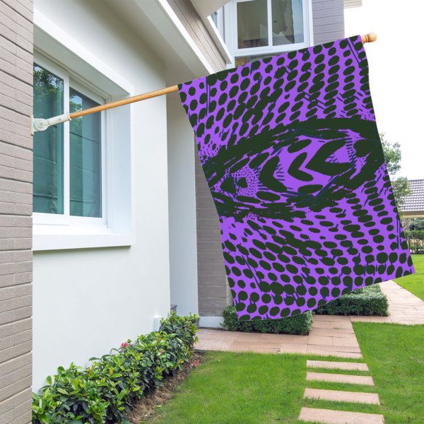 Custom Design - House Flags - Single Sided - LIFESTYLE