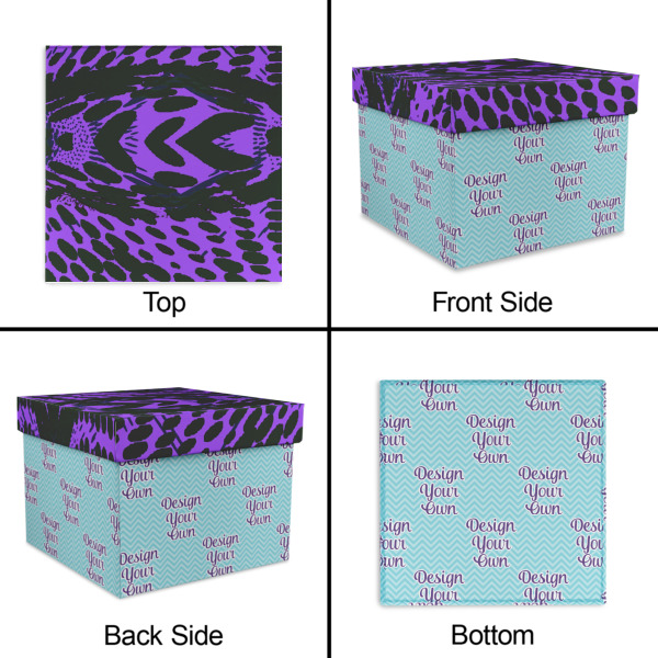 Custom Design - Gift Boxes with Lid - Canvas Wrapped - X-Large - Approval