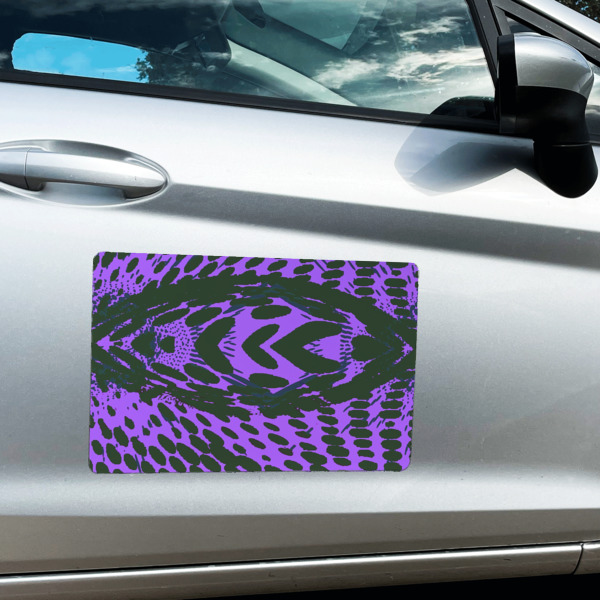 Custom Design - Large Rectangle Car Magnets- In Context