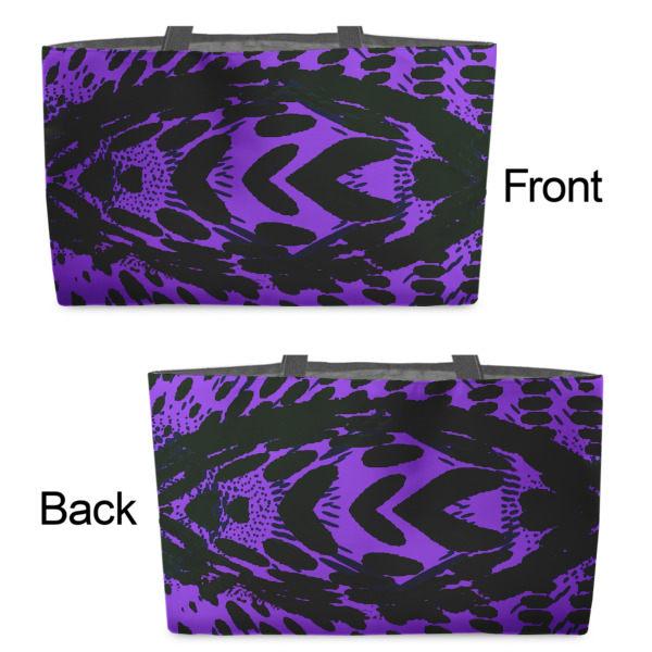 Custom Design - Tote w/Black Handles - Front & Back Views