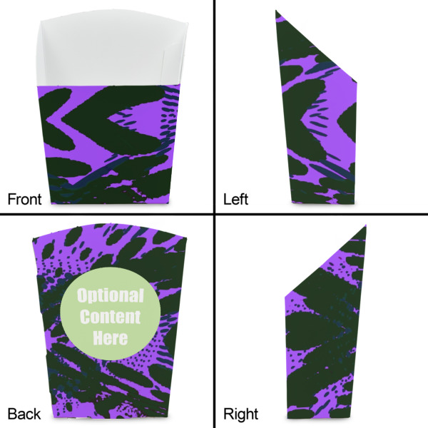 Custom Design - French Fry Favor Box - Front & Back View